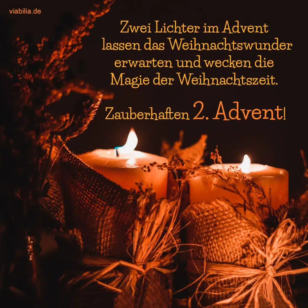 Adventsgruß: einen frohen 2. Advent Über 70 Adventsgrüße mit Bildern für WhatsApp