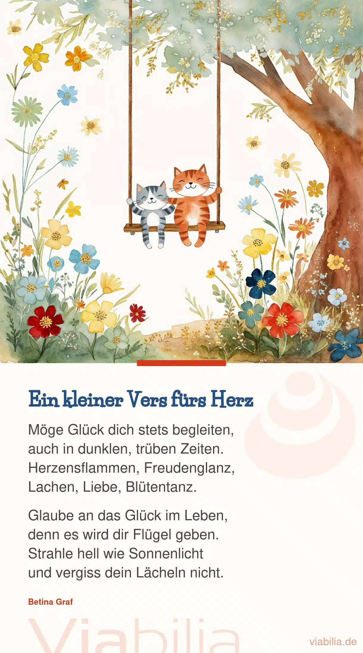 Poesiealbum-Spruch: ein kleiner Vers fürs Herz