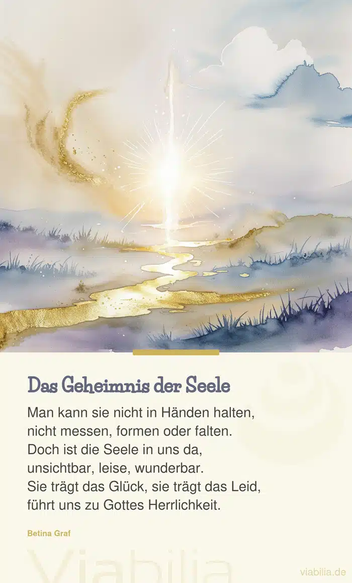 Spruch: das Geheimnis der Seele