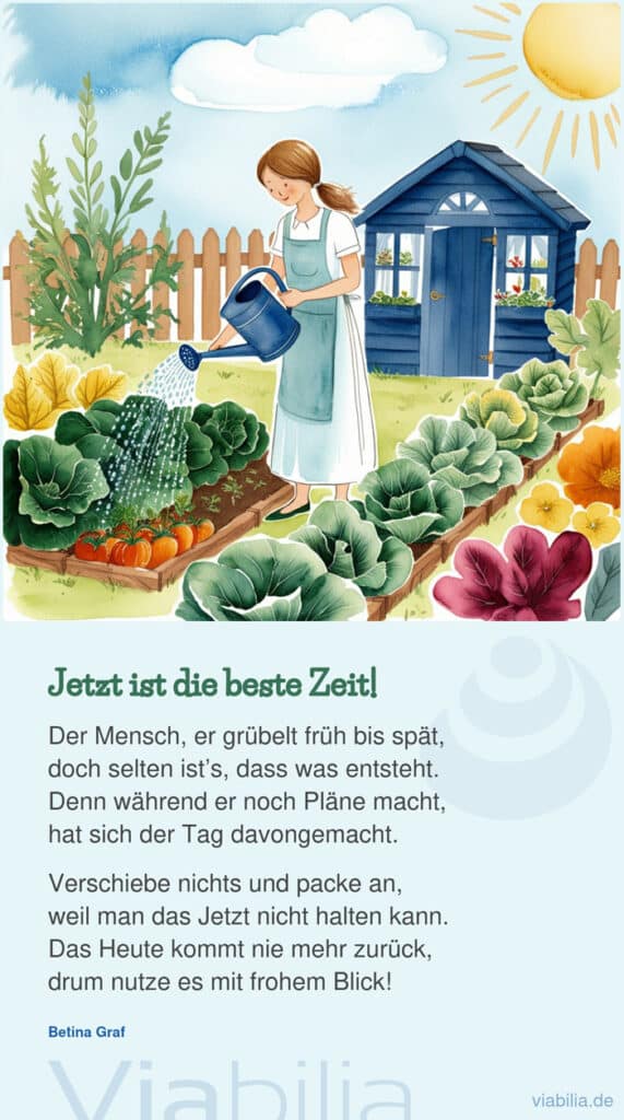 Spruch Jetzt ist die beste Zeit