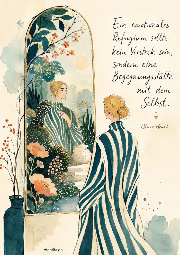 Spruch von Otmar Heusch: emotionales Refugium Spruch von Otmar Heusch: emotionales Refugium