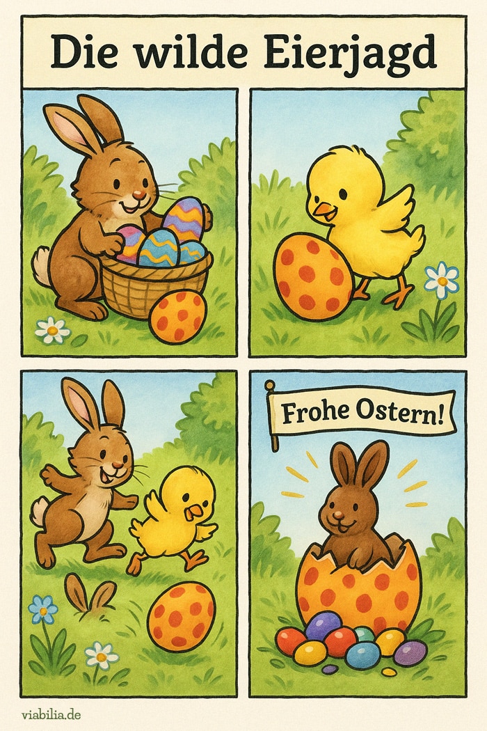 Frohe Ostern Comic für die Kleinsten