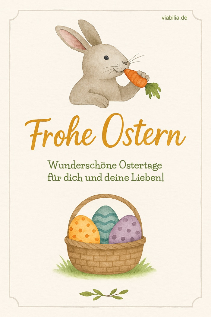 Frohe Ostern und wunderschöne Ostertage