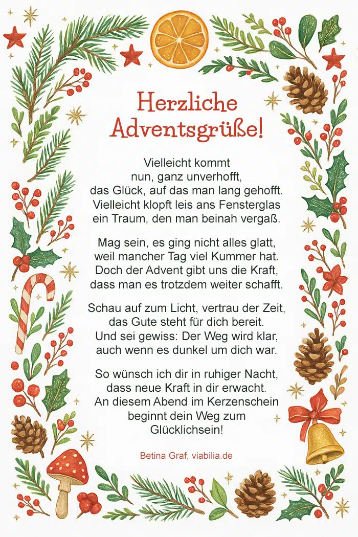 Herzliche Adventsgrüße mit Bild Herzliche Adventsgrüße mit Bild