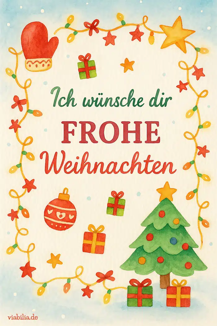 Ich wünsche dir frohe Weihnachten