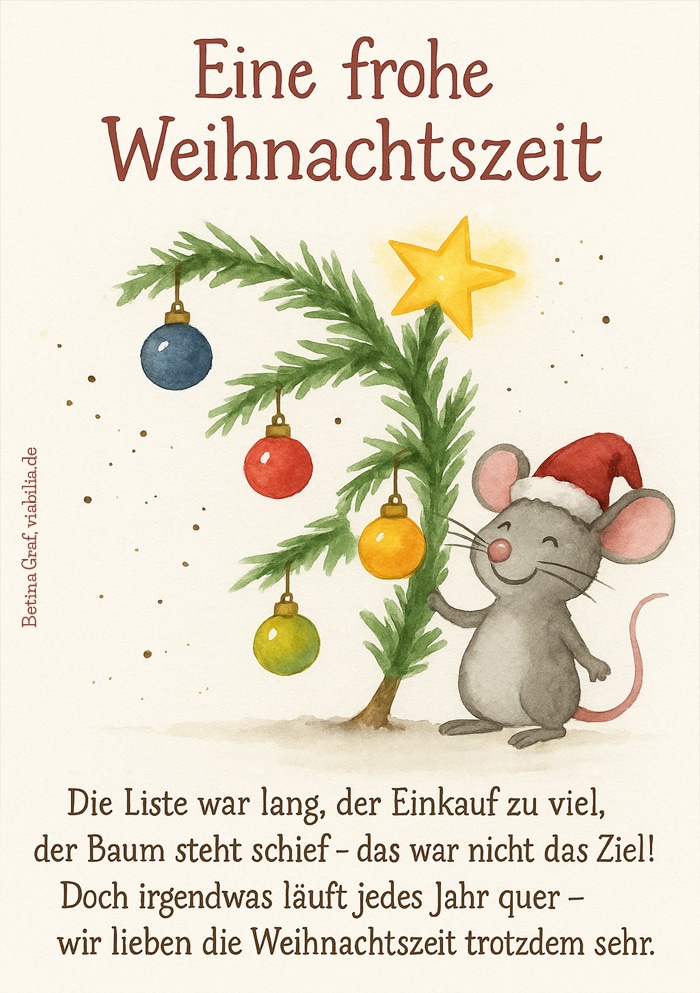 Lustige Weihnachtskarte zum Ausdrucken: eine frohe Weihnachtszeit Lustige Weihnachtskarte zum Ausdrucken: eine frohe Weihnachtszeit