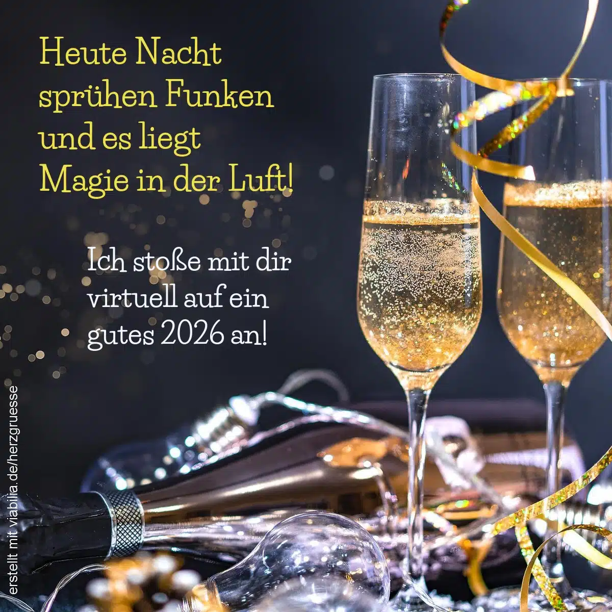 Neujahrswünsche: es liegt Magie in der Luft Neujahrswünsche mit Bildern für WhatsApp