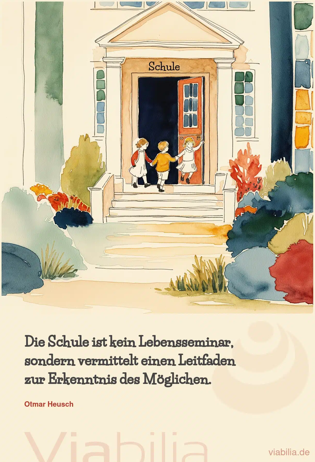 Spruch zum Nachdenken über die Schule