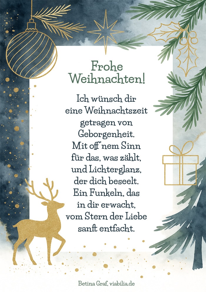 Weihnachtskarte kostenlos zum Ausdrucken mit Gedicht für eine frohe Weihnachtszeit Weihnachtskarte kostenlos zum Ausdrucken mit Gedicht für eine frohe Weihnachtszeit