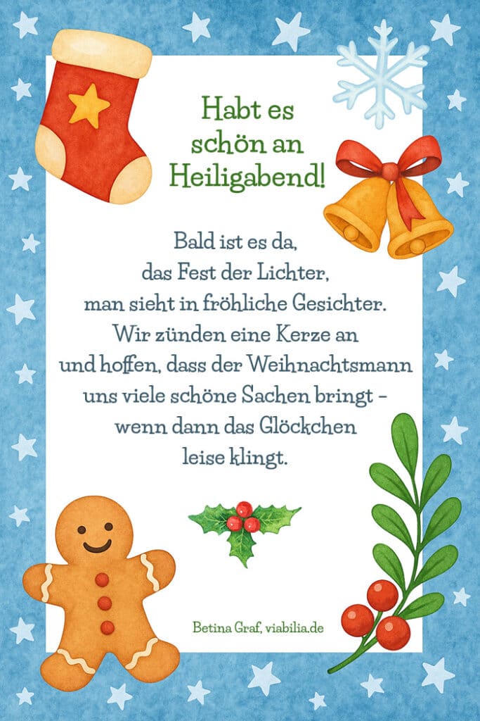 Weihnachtssprüche an Kind, bald ist das Fest da Weihnachtssprüche an Kind, bald ist das Fest da