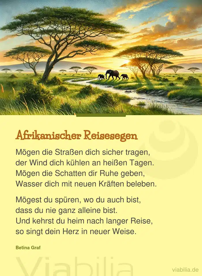 Afrikanischer Reisesegen