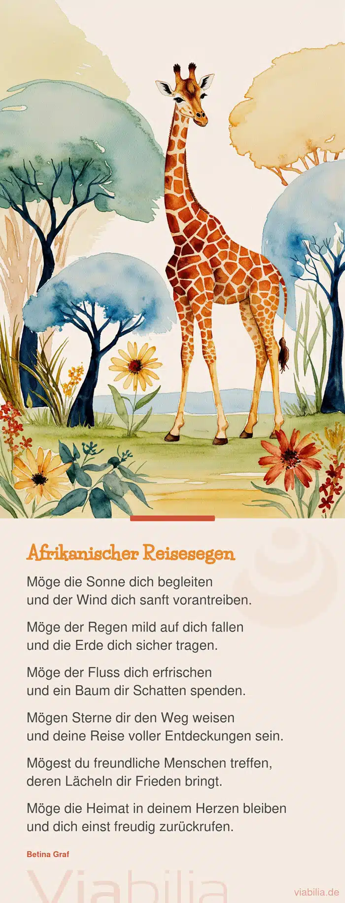 Afrikanischer Reisesegen Afrikanischer Reisesegen