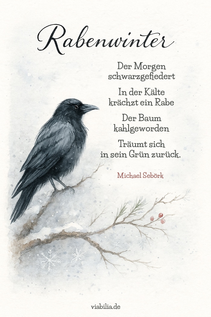 Michael Sebörk: Rabenwinter - Gedicht Michael Sebörk: Rabenwinter - Gedicht