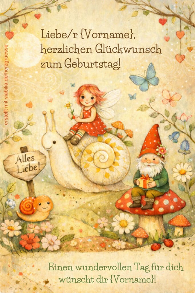 Herzlichen Glückwunsch zum Geburtstag, magische Märchenwelt Herzlichen Glückwunsch zum Geburtstag, magische Märchenwelt