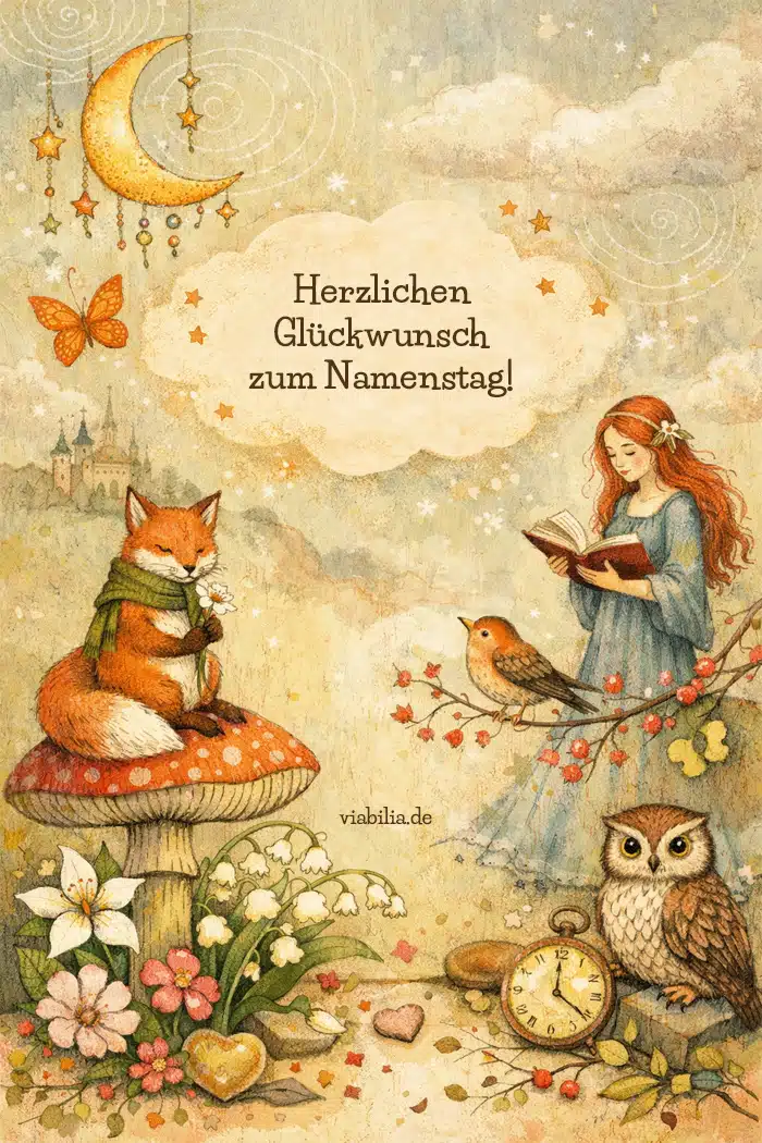 Herzlichen Glückwunsch zum Namenstag märchenhaft Herzlichen Glückwunsch zum Namenstag märchenhaft