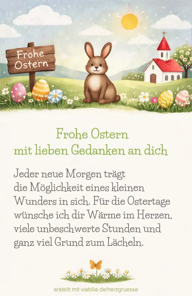 Frohe Ostern mit lieben Gedanken Frohe Ostern mit lieben Gedanken