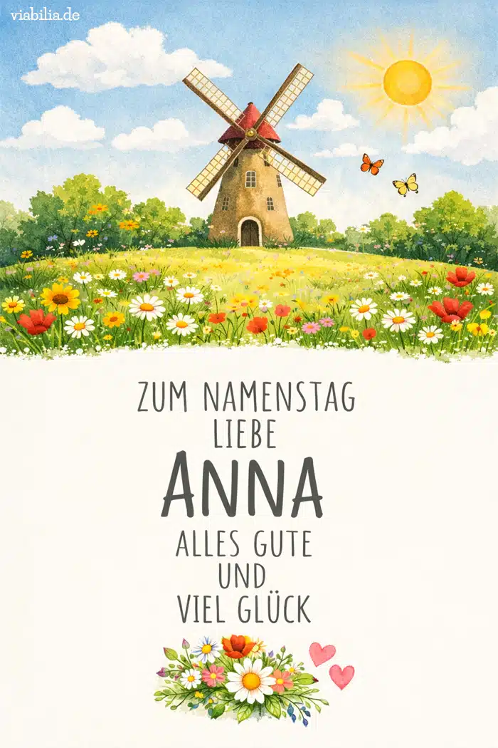Zum Namenstag, liebe Anna, alles Gute und viel Glück Zum Namenstag, liebe Anna, alles Gute und viel Glück