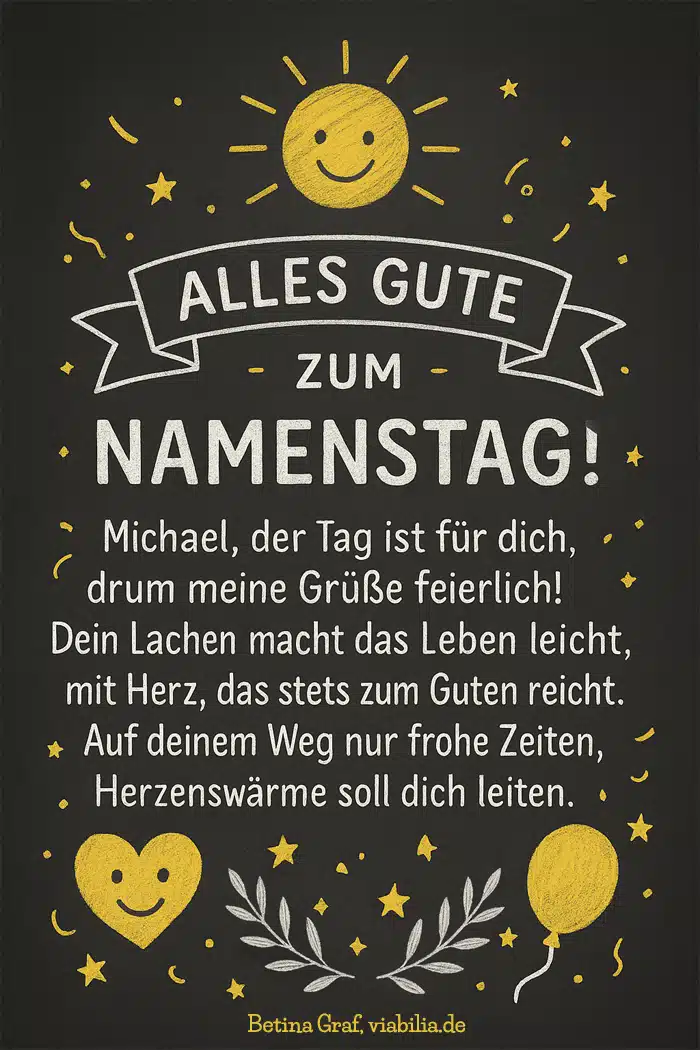 Alles Gute zum Namenstag, Michael Alles Gute zum Namenstag, Michael