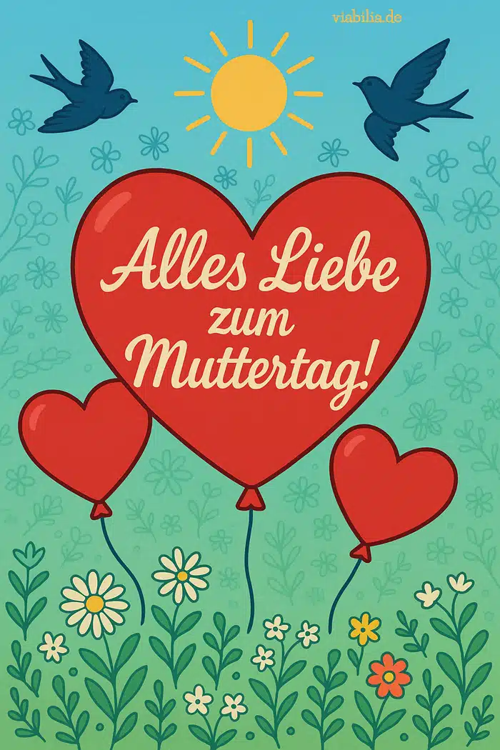 Alles Liebe zum Muttertag, modernes Bild