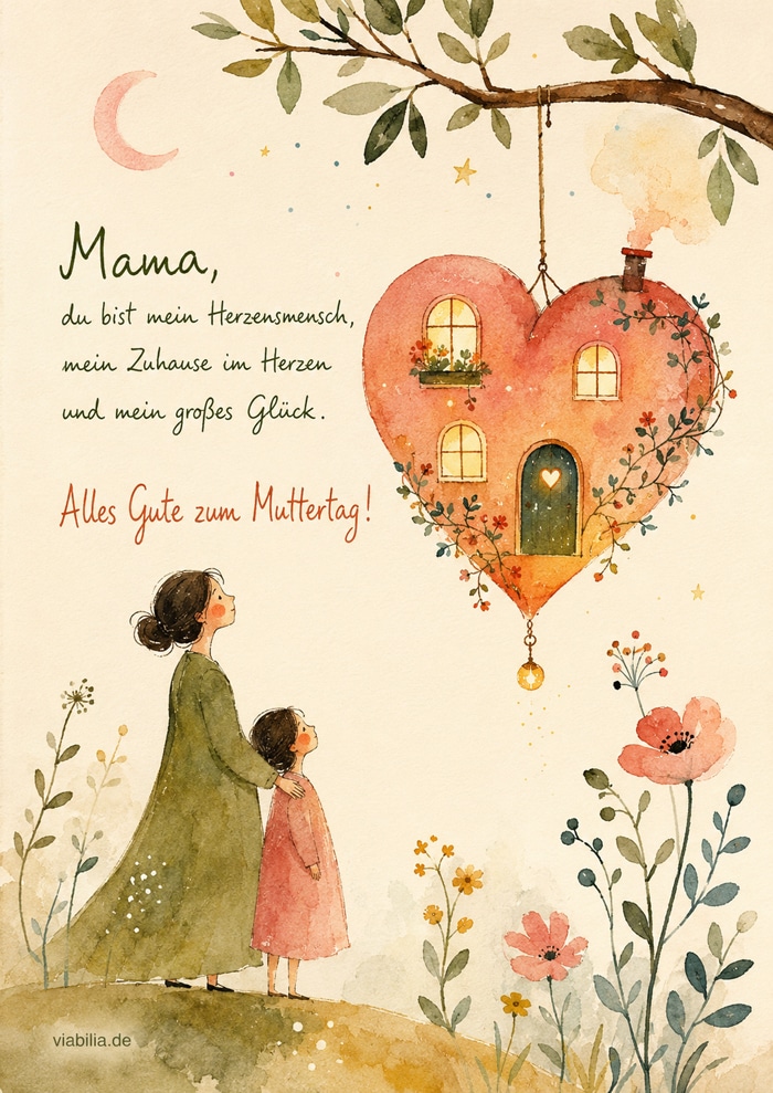 Muttertagsspruch: Mama, mein Herzensmensch Muttertagsspruch: Mama, mein Herzensmensch
