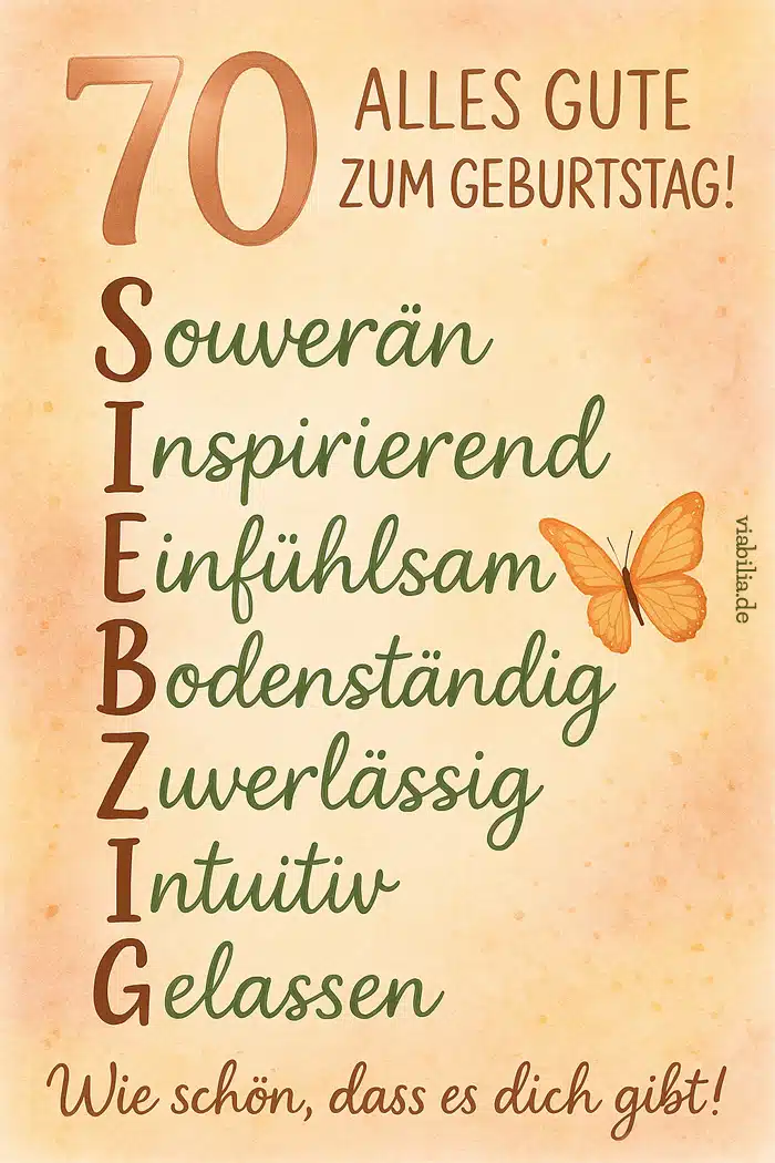 70 - Alles Gute zum Geburtstag!