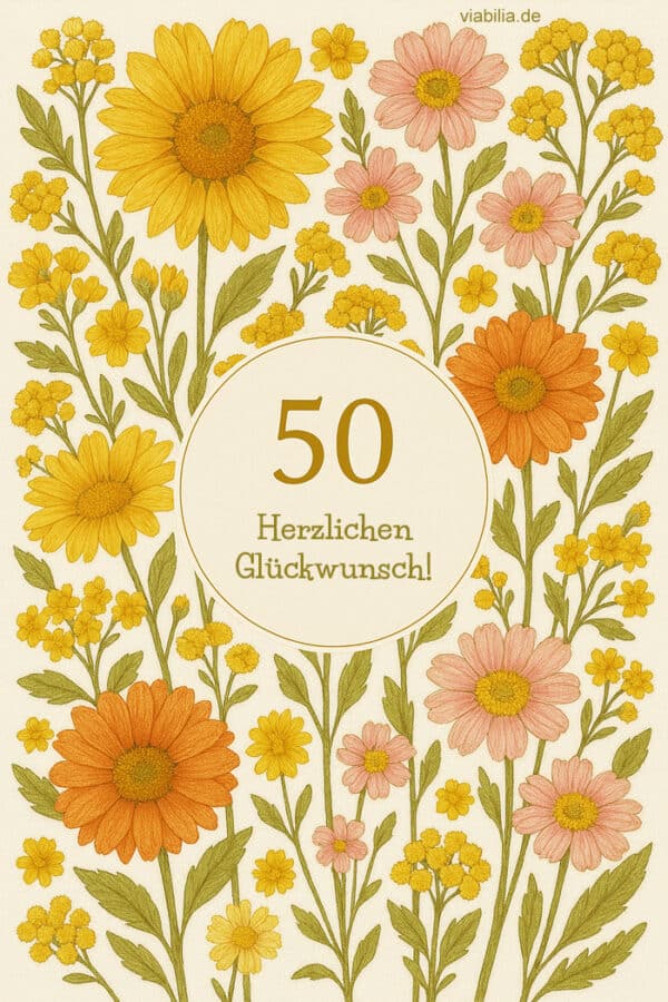 Wünsche 50 Geburtstag