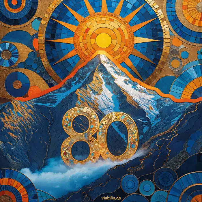 Gratulation zum 80. Geburtstag Berg