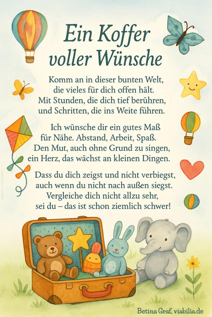 Gedicht zur Geburt eines Kindes: Glückwünsche an das Kind