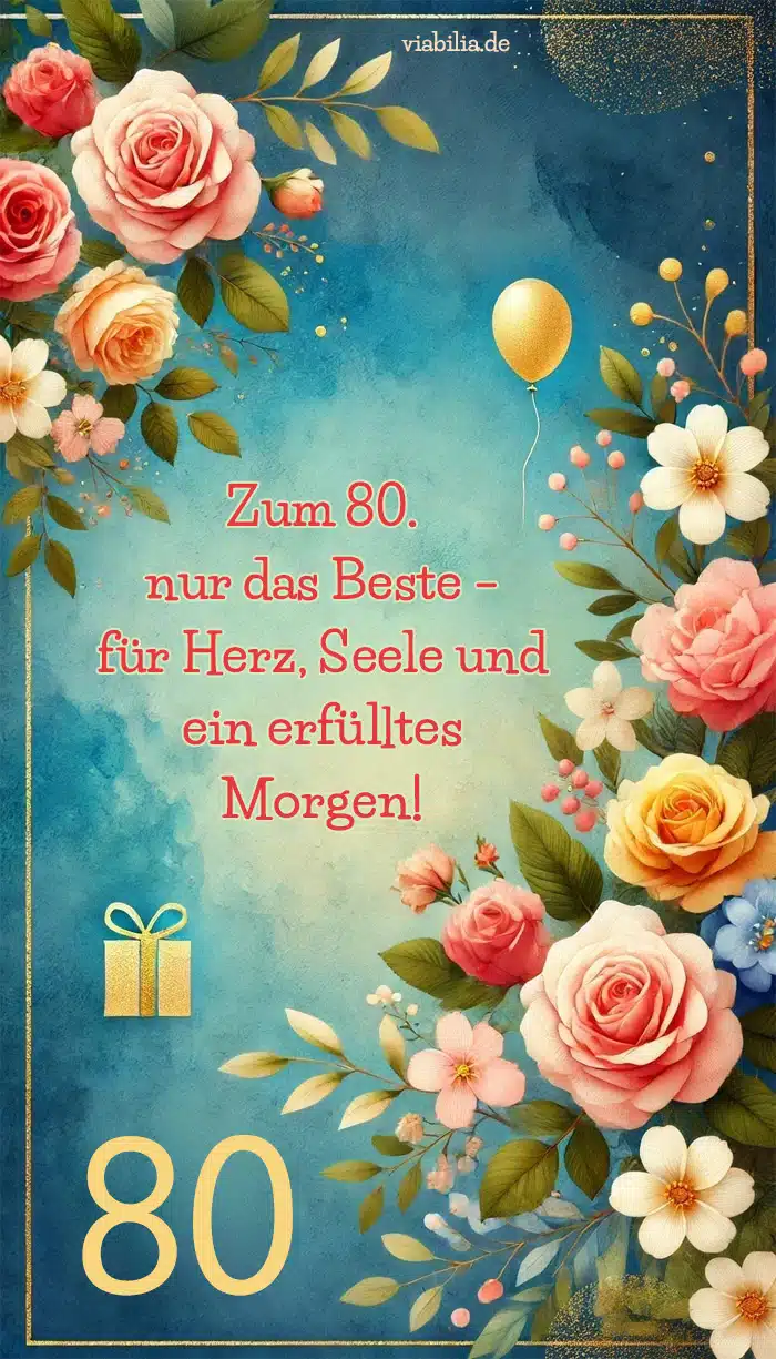 Zum 80. Geburtstag nur das Beste