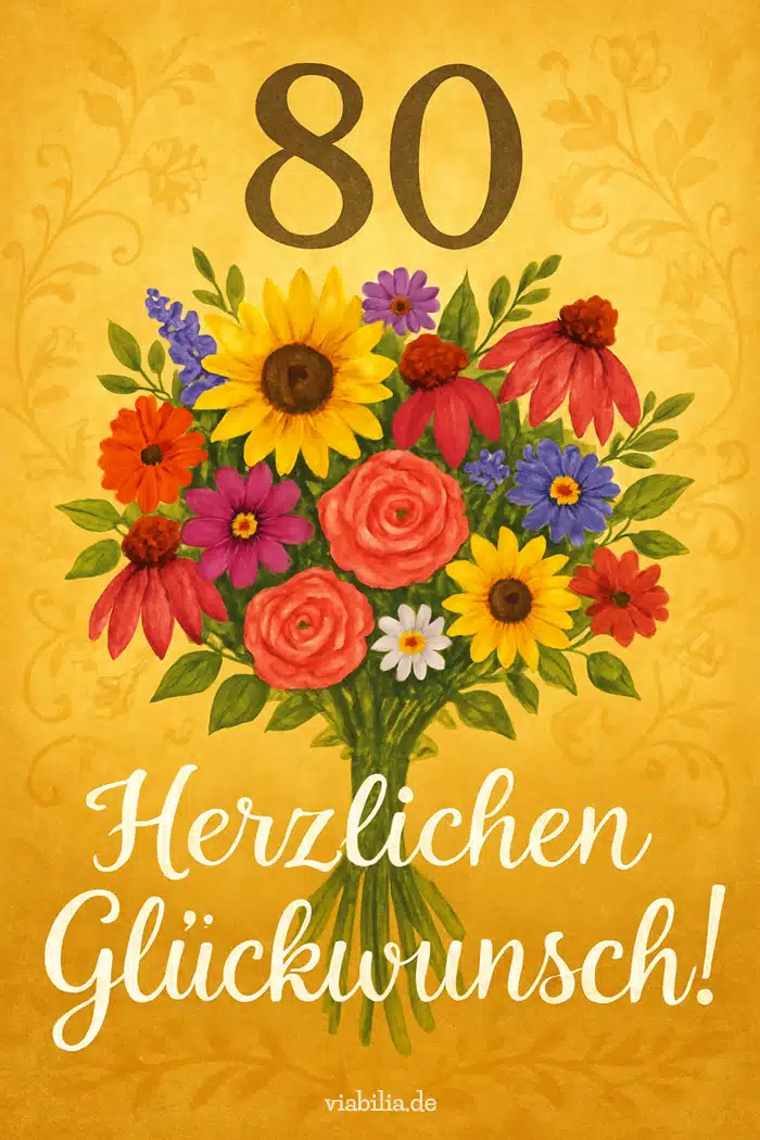80 Jahre - Herzlichen Glückwunsch