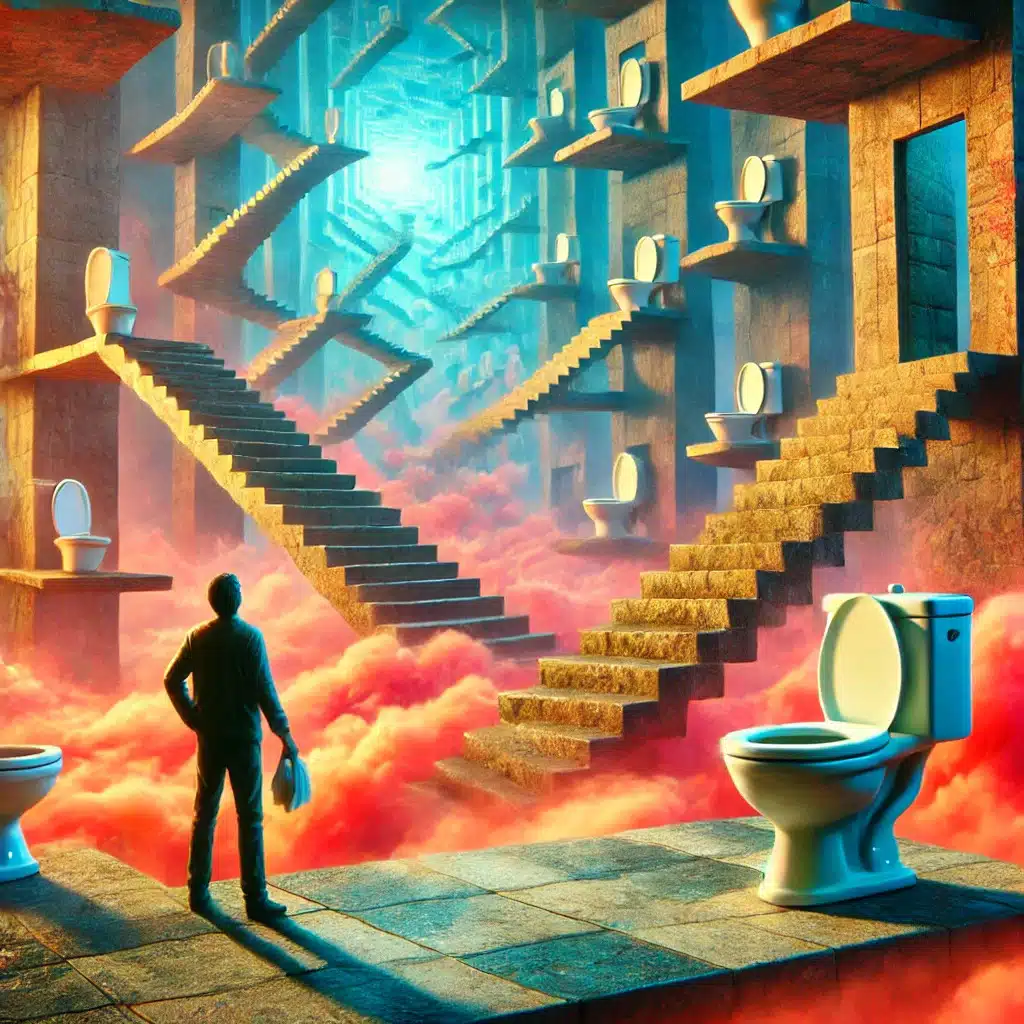 Traumdeutung: im Traum nach einer Toilette suchen