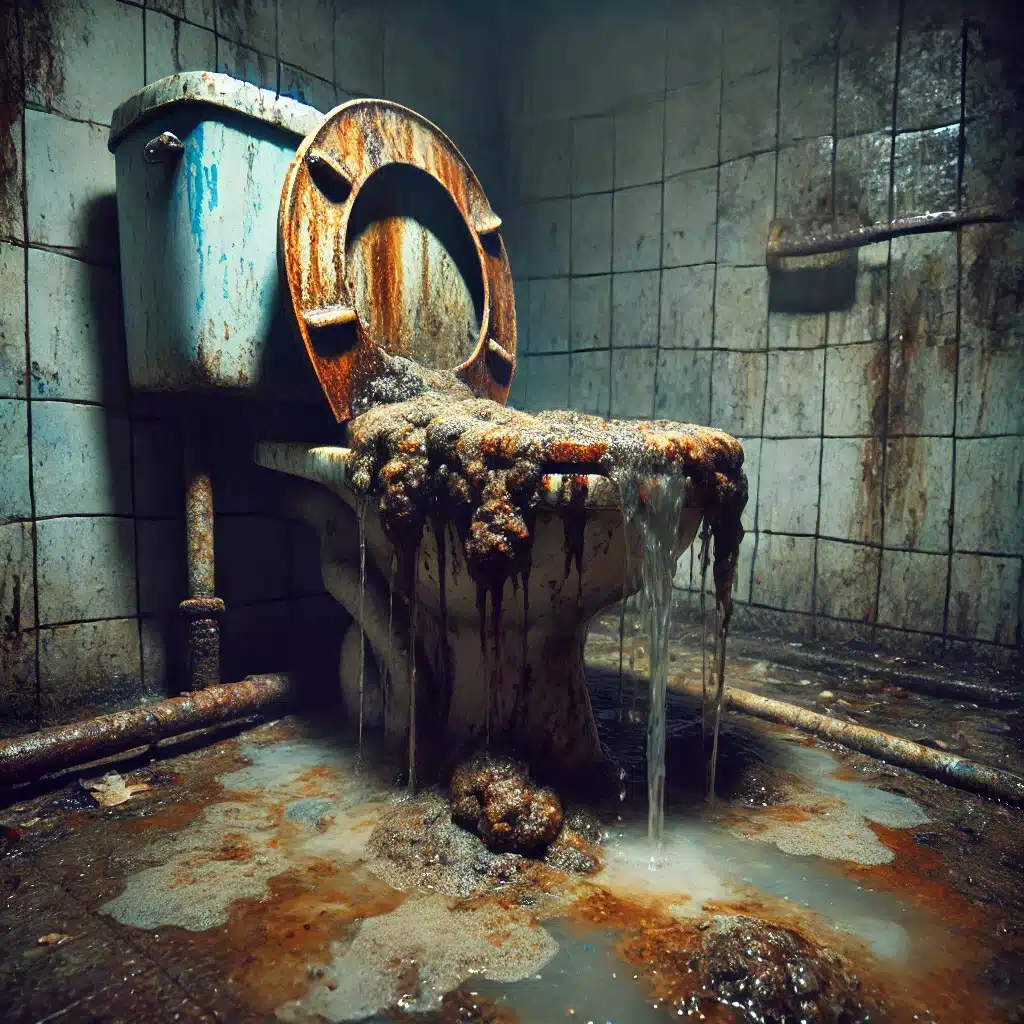 Traumdeutung von Traum einer verstopften oder überlaufenden Toilette