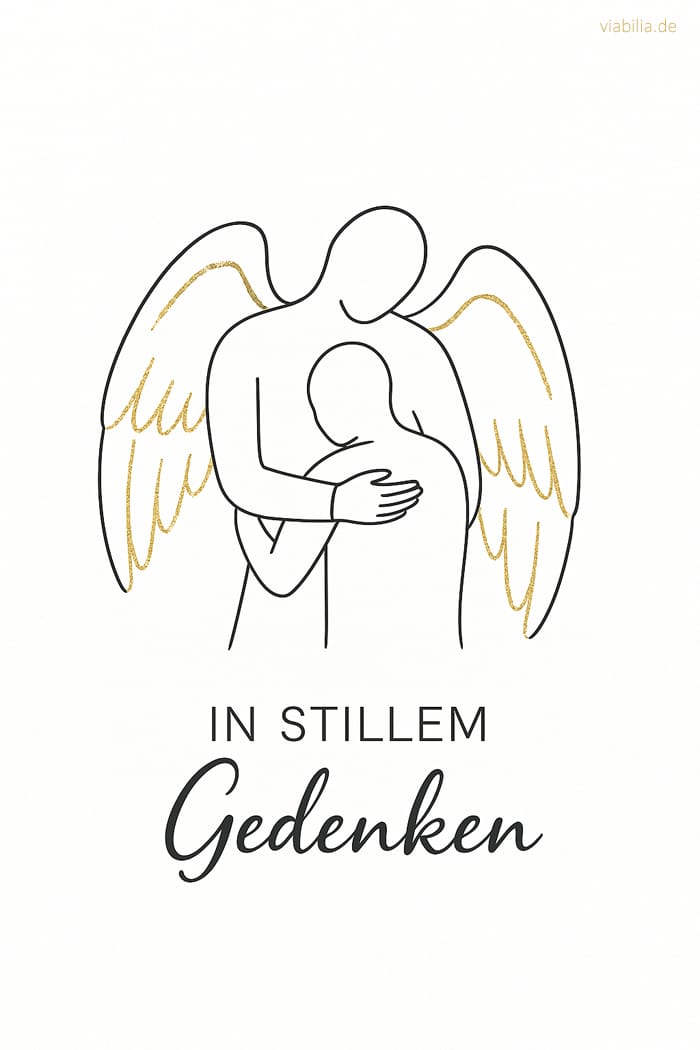 Beileidsbekundung an einen Mann, Engel mit Mann