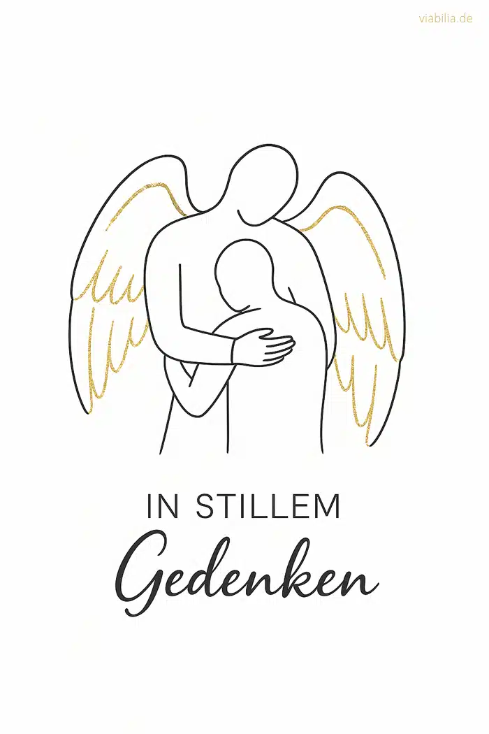 Beileidsbekundung an einen Mann, Engel mit Mann Beileidsbekundung an einen Mann, Engel mit Mann