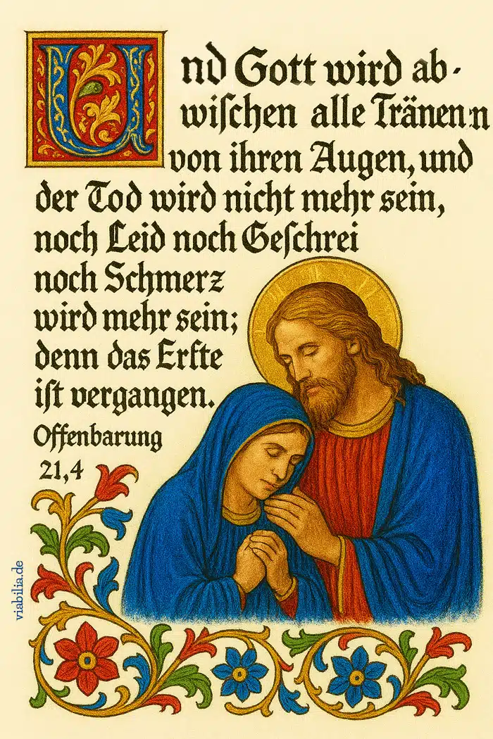 Beileidsbekundung Malerei mit Bibelvers Beileidsbekundung Malerei mit Bibelvers