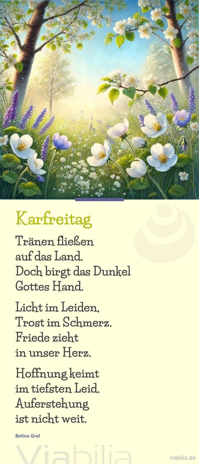 Christlicher Karfreitag Spruch bzw. Gedicht Karfreitag Spruch bzw. Gedicht, christlich