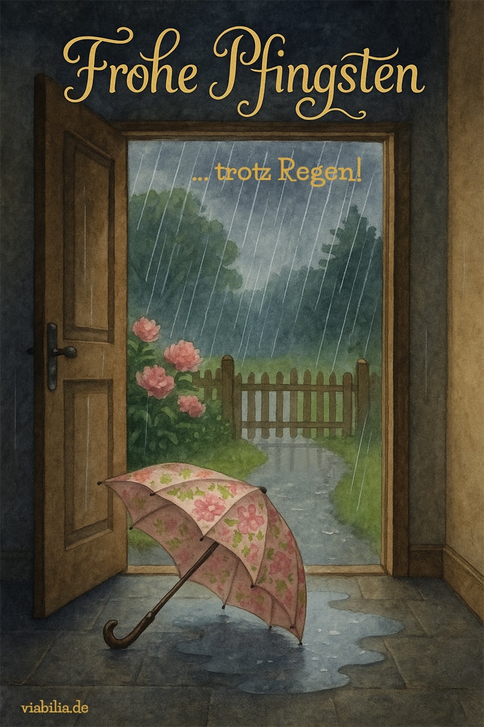 Frohe Pfingsten trotz Regen wünschen Frohe Pfingsten trotz Regen wünschen