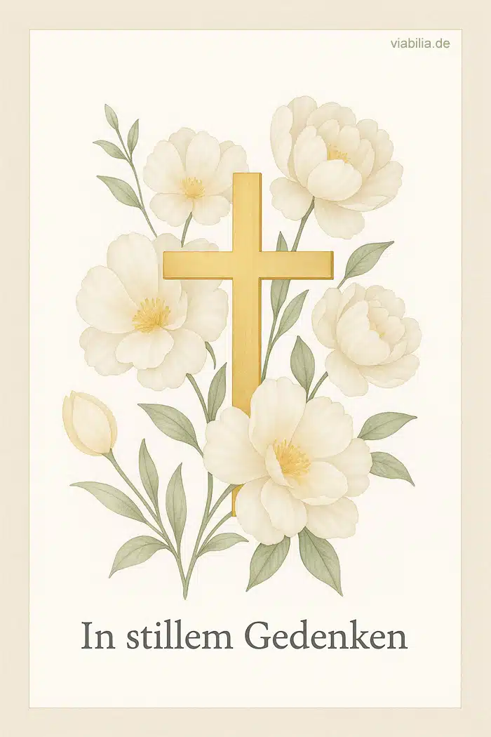 Christliche Beileidsbekundung in stillem Gedenken Christliche Beileidsbekundung in stillem Gedenken