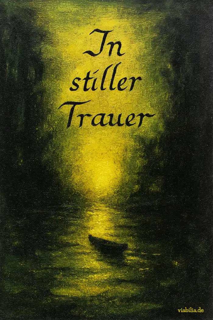 In stiller Trauer, Beileidsbekundung In stiller Trauer, Beileidsbekundung