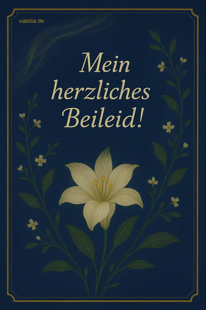 Beileidsbekundung: Mein herzliches Beileid Beileidsbekundung: Mein herzliches Beileid