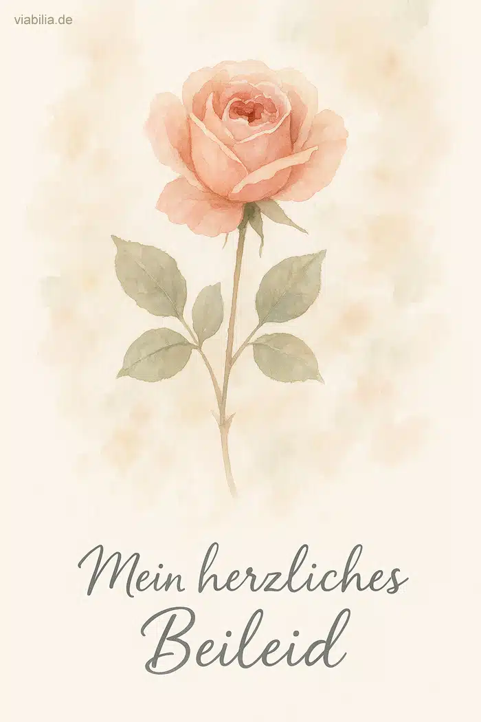 Mein herzliches Beileid, Rose Mein herzliches Beileid, Rose