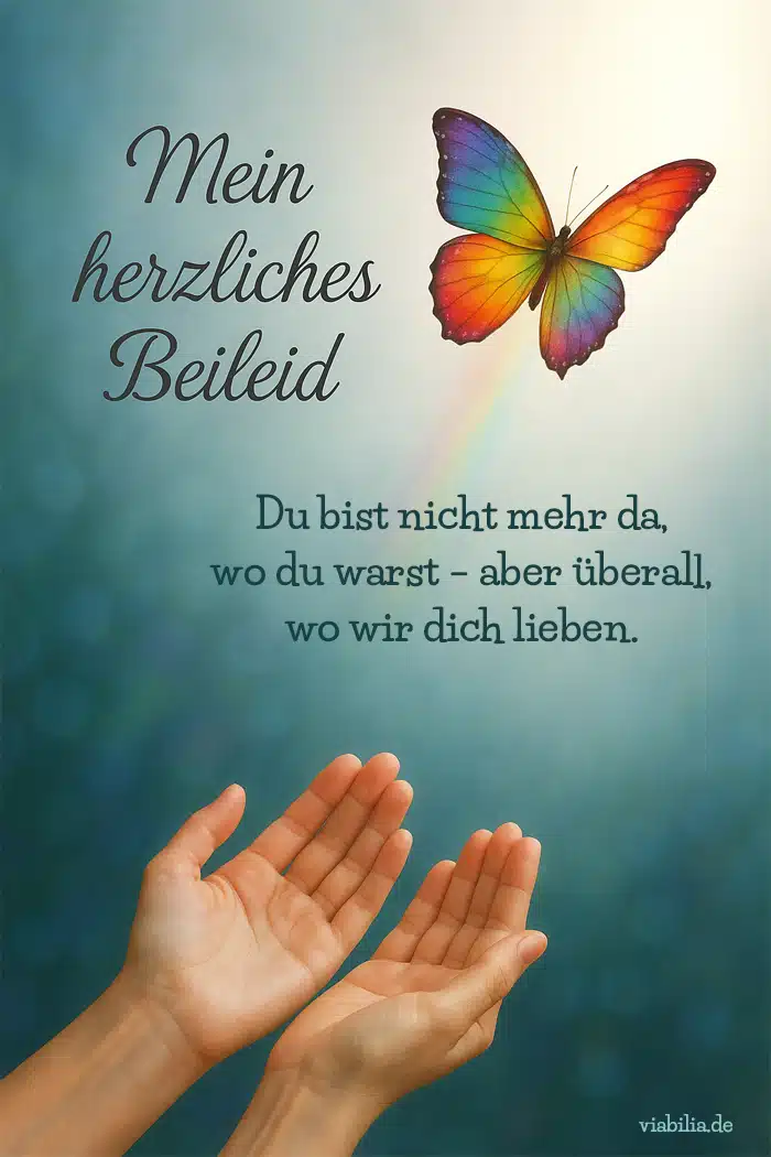 Mein herzliches Beileid: wir lieben dich Mein herzliches Beileid: wir lieben dich