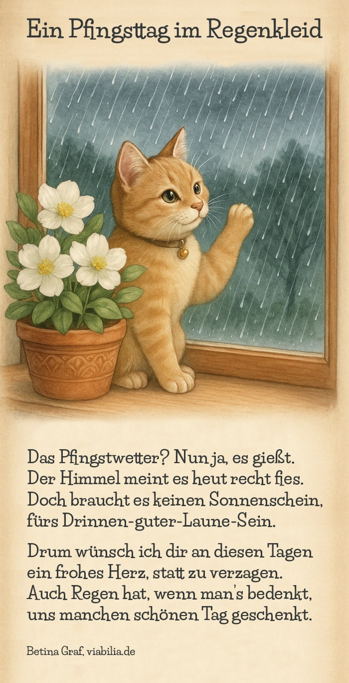 Pfingsten bei Regen Gedicht bzw. Spruch Pfingsten bei Regen Gedicht bzw. Spruch