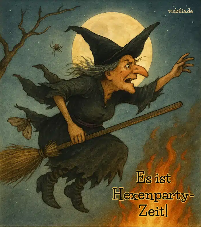 Spruch zur Walpurgisnacht: Es ist Hexenparty-Zeit