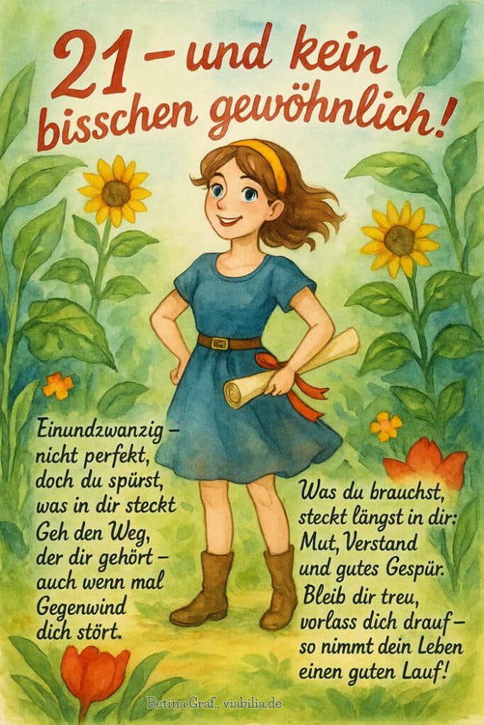 Spannende Sprche Zum 21 Geburtstag Witzig Bild