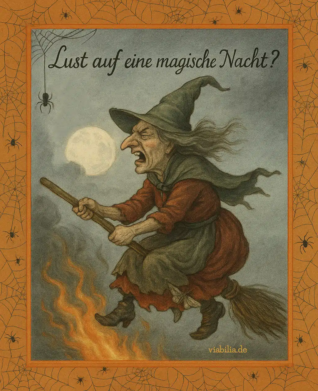 Walpurgisnacht-Einladung: Lust auf eine magische Nacht? Mit Hexen-Bild