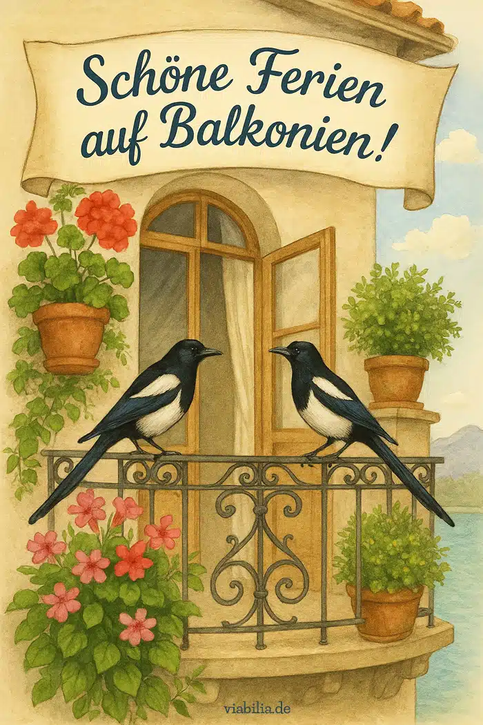 Schöne Ferien auf Balkonien wünschen