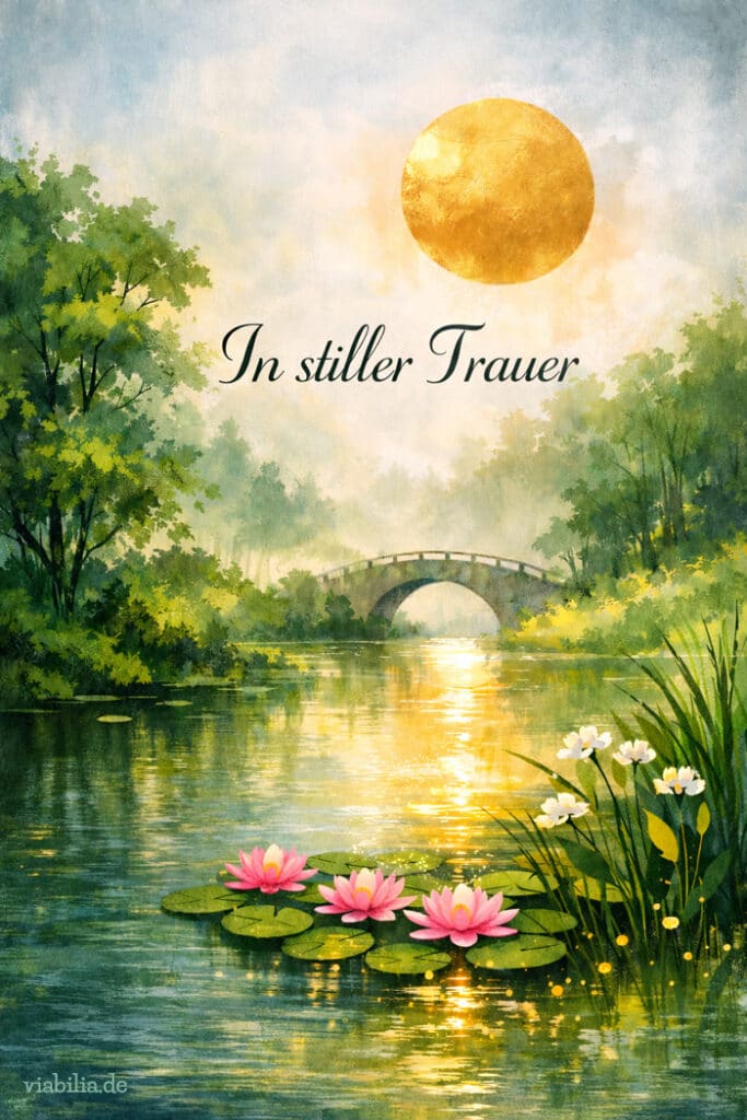 Trauerkarte schreiben an Bekannte: In stiller Trauer Trauerkarte schreiben an Bekannte: In stiller Trauer