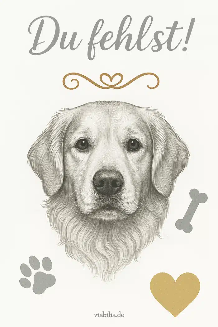 Hund gestorben - Golden Retriever: Du fehlst!