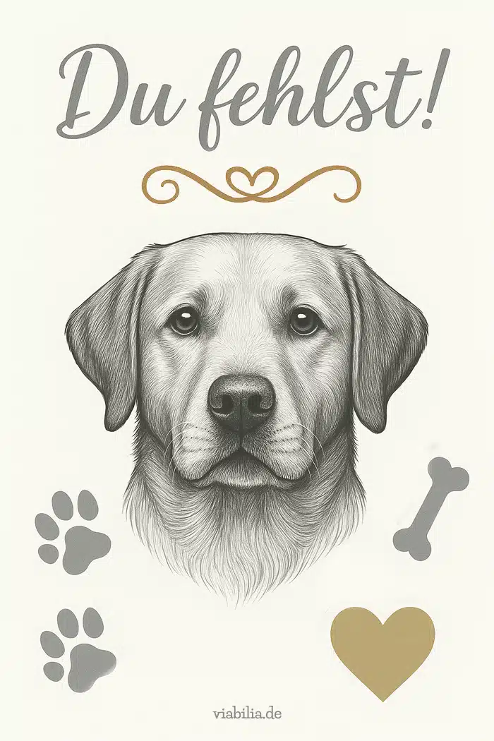 Hund gestorben - Labrador Retriever: Du fehlst!